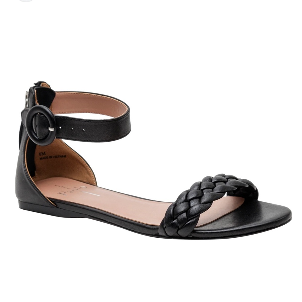 Paolo Lyla Braided Strap Flat Sandals